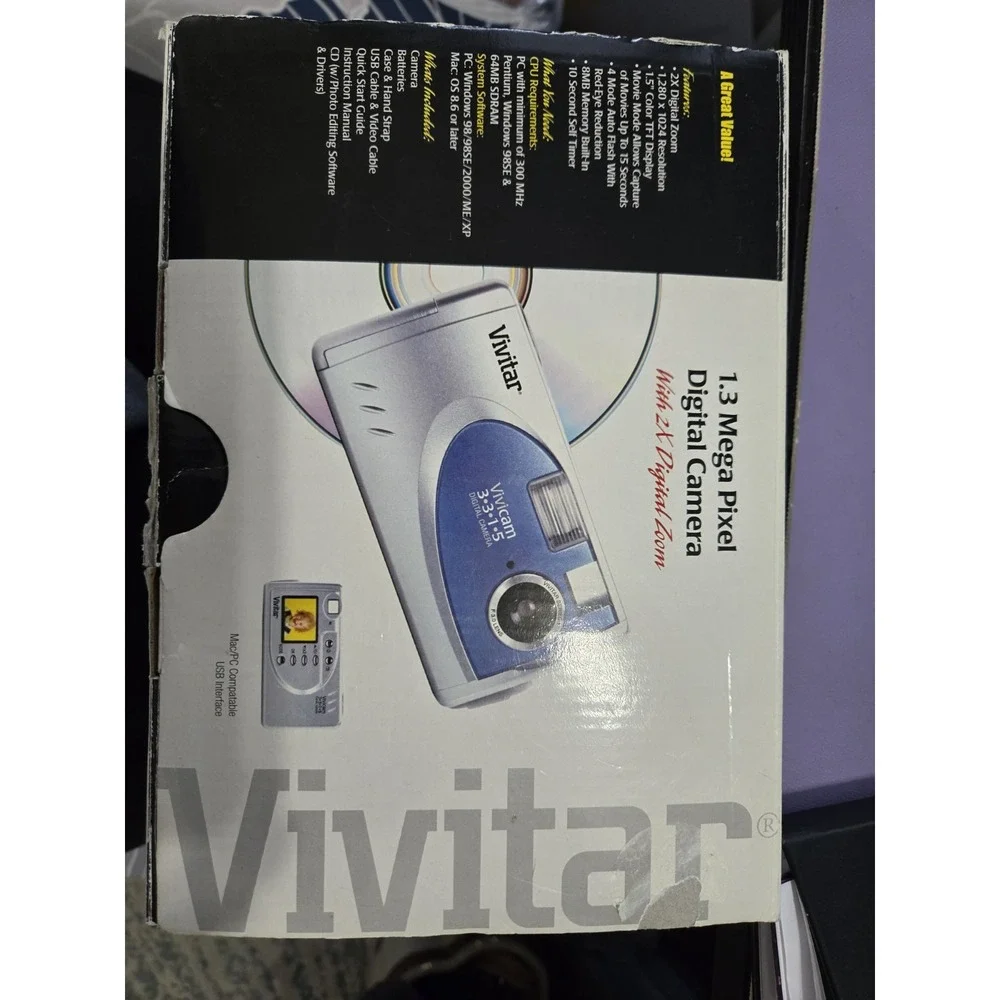 Vivitar 3.3.1.5 Digital Camera With Case In Original Box